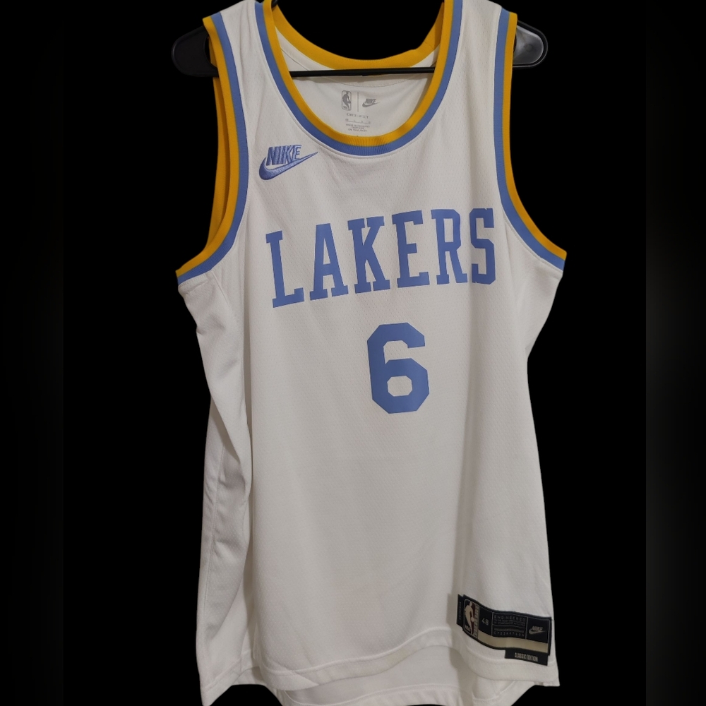Nike Lebron James Minneapolis Lakers Throwback Jersey